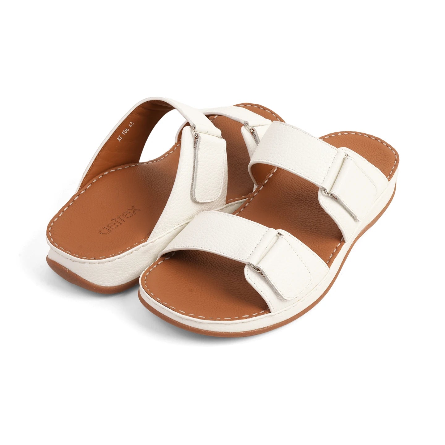 Aetrex Premium Comfort Arabic Sandals White - Aetrex Middle East
